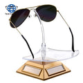 Teenyoun Solar Eye Glasses Showcase 360 Degree Display Stand Rotating for Sunglasses Show Holder Eyewear
