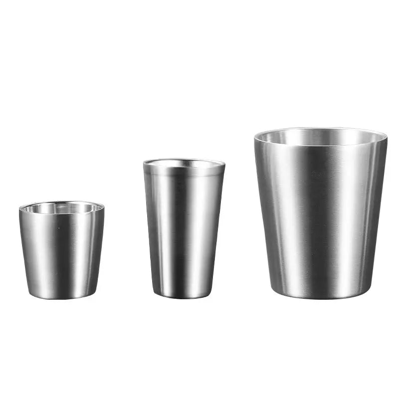 Dishwasher Safe Silver Insulated 16oz Stainless Steel Double Wall Rugged Eco-Friendly Drinking Glass 6 Hours Thermal Insulation