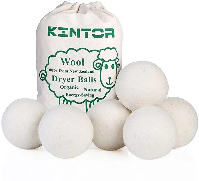 Premium New Zealand Wool Felt Ball Reusable Natural Wool Balls Organic Natural Reusable XL 100% Handmade Wool Dryer Balls