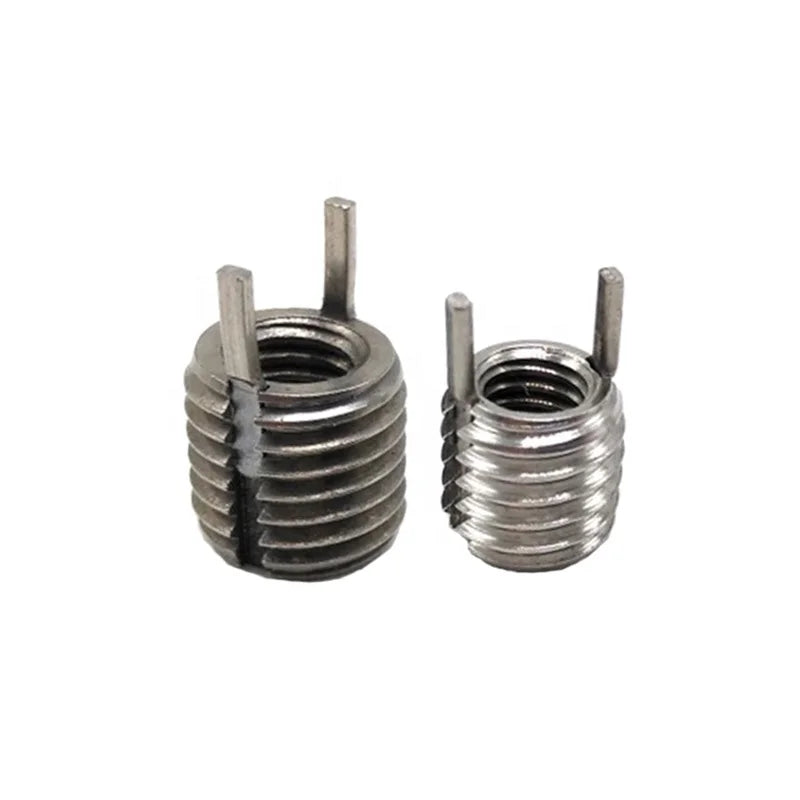 Miniature Key Locking Thread Insert Stainless Steel Spring Threaded Insert Tube Threaded Bushing Inch Zinc Plated Fasteners