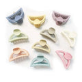 B.phne Simple Design Sweet Girl Hair Claw Clip Various Solid Candy Colors Set Women Matte Nonslip Acrylic Hair Claw