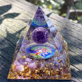 Co-orange Organ Energy Pyramid Meditation Meditation Healing Tower Crystal Orchment Original Stone Energy
