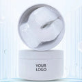 Oem Vegan Seaweed Coconut Material Eye Patches C Shape 40 Pcs Pack Moisturizer Anti-Puffiness Vitamin E Hyaluronic Acid