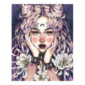 Ever Moment Diamond Painting Cartoon Portrait Girl Fashion Paint by Diamond Resin Drill DIY Handicrafts Wall Decoration 5L559