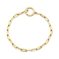 LOZRUNVE 925 Silver Hot Sale Rectangle Paperclip Chain Bracelet With Charm Enhancer 2023