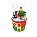 Hot Sale DIY Mini Building Block Set Christmas Humidifier Educational Construction Toy Jigsaw Figure Puzzle for Kids Christmas