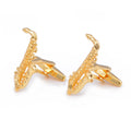 Wholesale Saxophone Musical Instrument Novelty Cufflinks Custom Men' Suit Shirt Fashion Accessory Wedding Tuxedo Trendy Jewelry