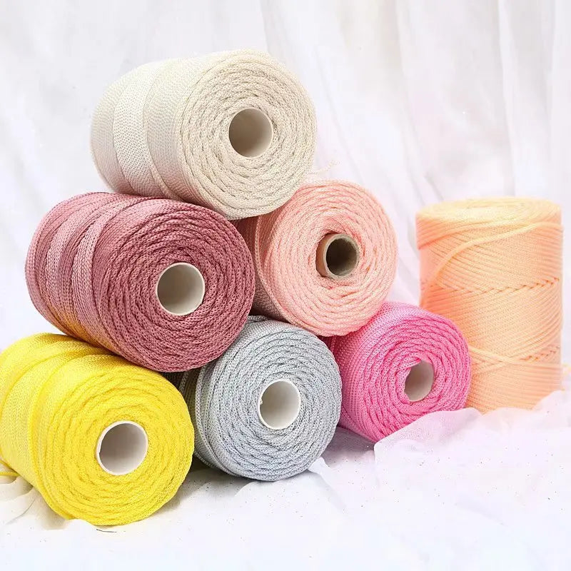 Limited Finger Crochet Cushion Yarn Poly Thread White Filament Chunky Ice Summer Iceland Roving Yarn for Knitting