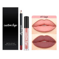 Private Label Make Your  Own Logo Vegan Lipstick Gift Set Matte Lipstick Set Wholesale Lipstick and Lip Liner Set
