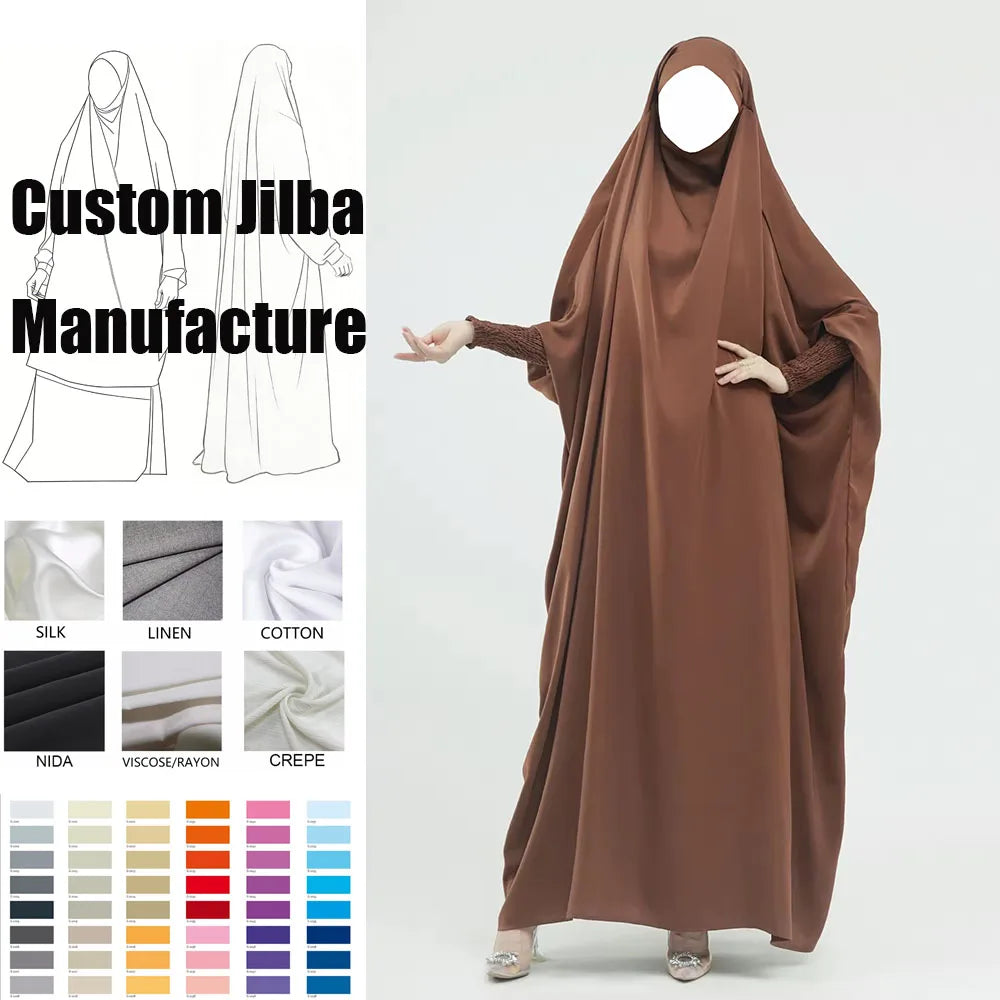 Islamic Clothing Jilbab New Traditional Muslim Modest Khimar Hijab Abaya Prayer Thobe Dress Jilbab