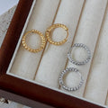 Fashion 18k PVD Gold Plated Simple Small Hoop Earrings Jewelry Titanium Steel Fashion Hoop Earrings Design for Women