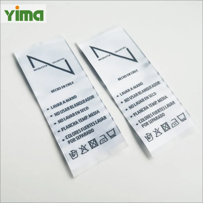 Custom Cloth Woven Label Cute Cartoon Washable Fashion Fadeless Tag Label for Clothing