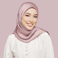 90*90cm Monochrome Silk Large Square Women's Hijab Soft Satin Reversible Lightweight Fashion Casual Decorative Scarf Muslim
