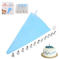 Cake Butter Decorating Spout Set Decorating Bag Kitchen Stainless Steel Decorating Spout 12 Heads Household Baking Tools