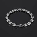 VEROMCA Women's Stainless Steel Gold Plated Pig Nose Men Chains Bracelet Hip Hop Style Fashion Chain & Link Bracelets