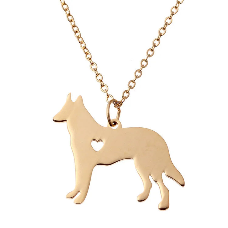 Stainless Steel Gold Plated Number Pendant Necklace for Women Adjustable Size Casual/Sporty Style