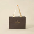 Custom Paper Gift Bag Wrapped with Ribbon Handle pink Shopping Luxury Paper Bag with Your Own logo