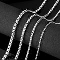 SS8-BN1010 Steel Soldier Titanium Steel Pendant Necklace Trendy Chains Pearl Shape Necklace