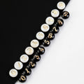 5pcs/lot 8mm Natural Shell Beads 0-9 Number White Black Round Shape Spacer Beads for Jewelry Making DIY Handmade Pendant