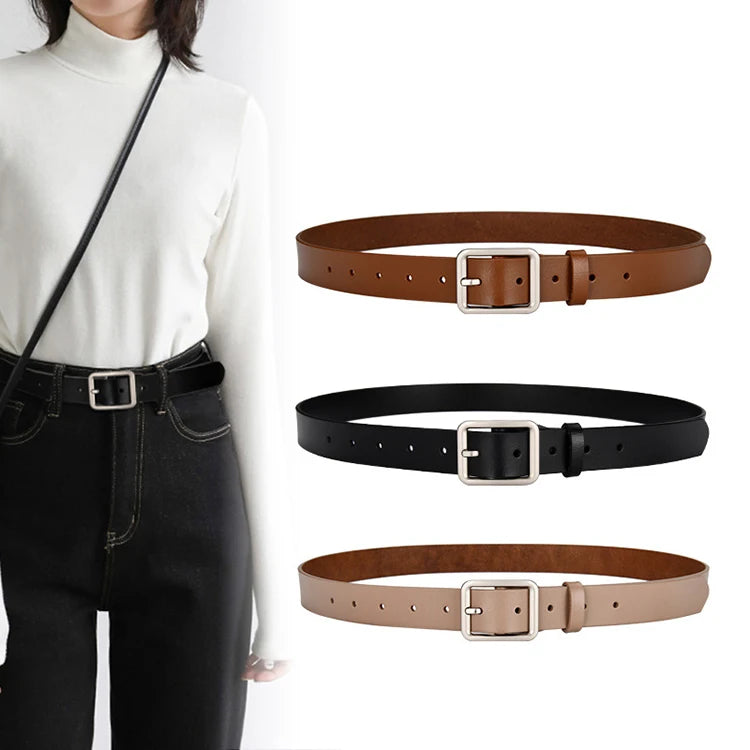 Wholesale Manufacturer Cowhide Leather Women Lady Fashion Durable Belt Waist Belt