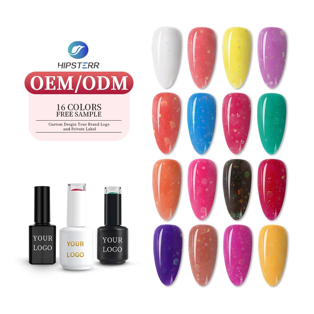 Hema Free Soak Off UV Gel Private Label Self Leveling Rainbow Rubber Base Gel Nail Polish Wholesales Acid Free UV Gel Polish