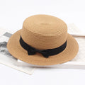 Flat Top Women Summer Beach Wide Brim Wholesale Straw Hat for Women Christmas Hat