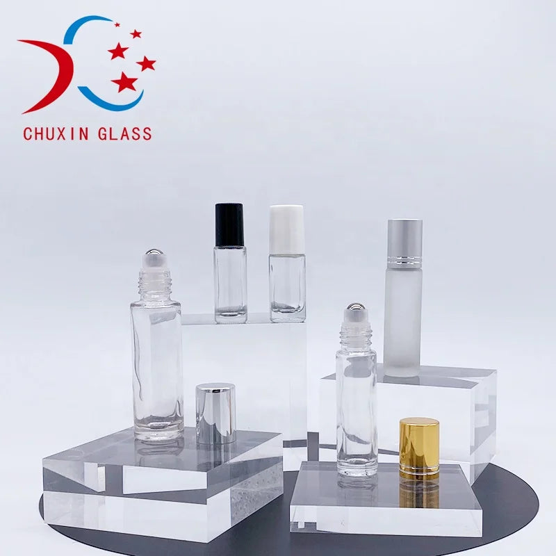 5ml 10ml 15ml Eco Friendly Packaging Wood Essential Oil Bamboo Roller Bottle with Metal Roller Ball with Engraving Transparent