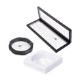 Wholesale 11*11*2cm 3D Suspension Floating Frame Display Case Custom Acrylic Jewelry Coin Earring Travel Organizer Packaging Box