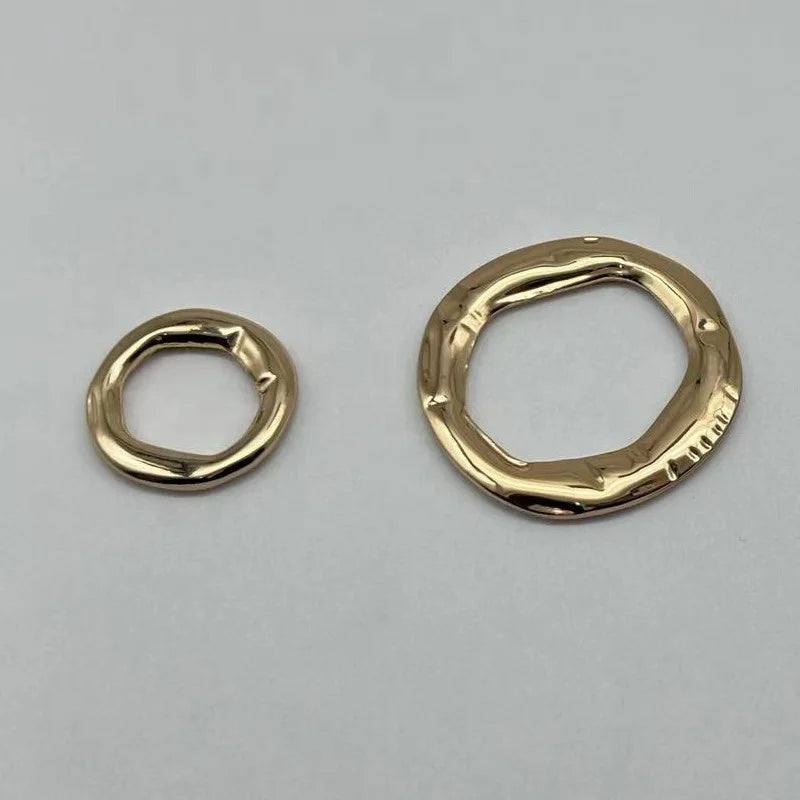 Hot Sale Lingerie Irregularity Shaped Underwear Metal Ring Swimwear Buckles