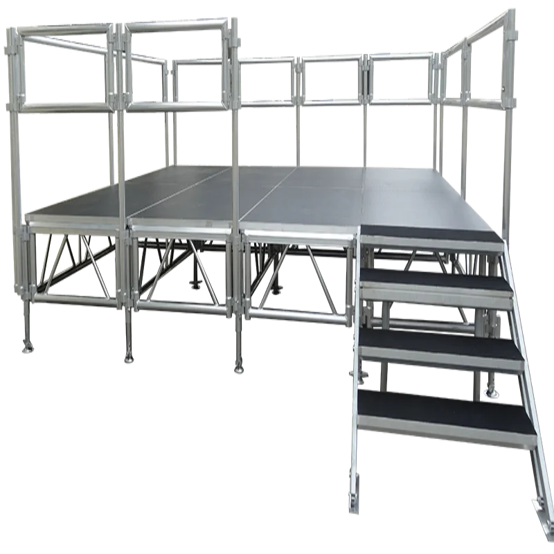 ESI Good Quality Aluminum Stage Platform Outdoor Truss Design for Outdoor Concert Event-Wedding(Legs Height Adjustable)