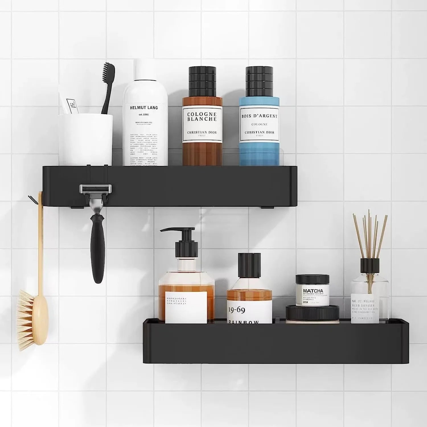 High Quality Stainless Steel Shower Caddy Wall-Mounted Storage Rack for Bath & Kitchen for Soap & Shampoo Organization
