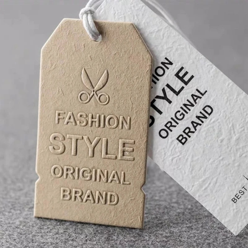 Wholesale Fashion Design Personalized China Custom Printing Garment Watch Clothing Rope String Round Paper hang Tags Eco