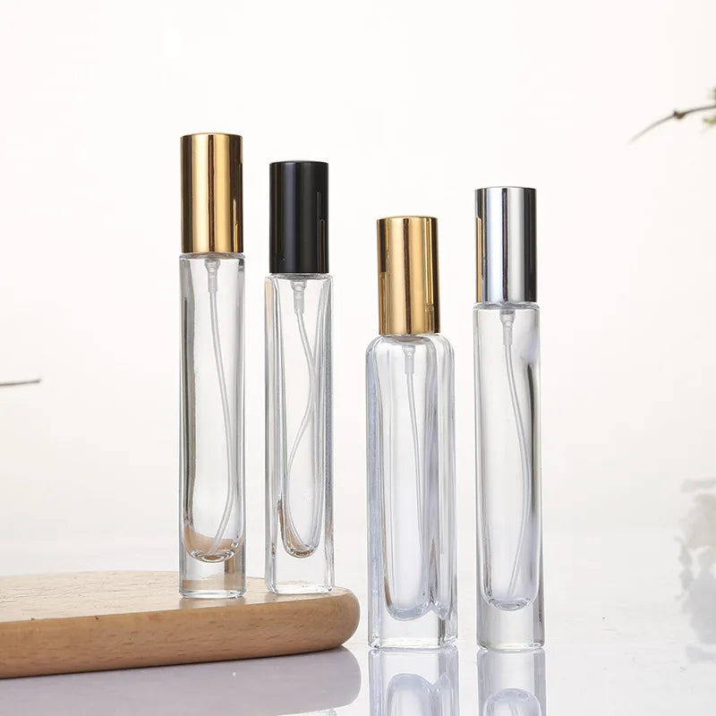 Thick Bottom Vintage 15ml Round&Square Decant Clear Refillable Perfume Glass Spray Bottle Parfum Atomizer Spray Bottles