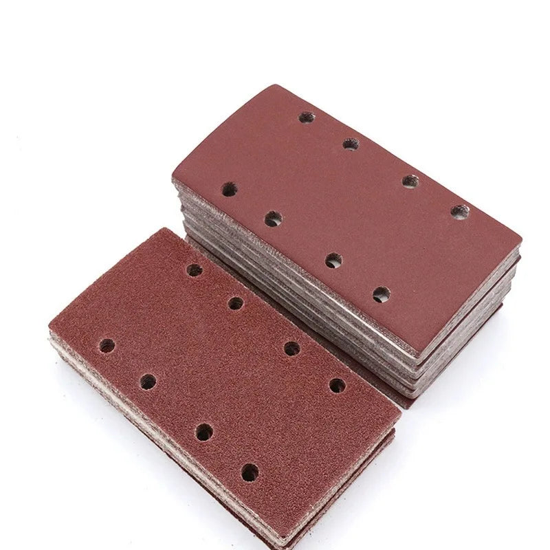 95x185mm Square Sandpaper Grit Flocking Sand Paper Special Shaped Disc Abrasive Stone Glass Grinder for Wood Polish Tools