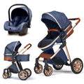 Baby Carriage Newborn Pram Luxury Two Way Push 360 Rotate Trolley Travel Good Quality Baby Stroller