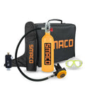 Hot Sale Smaco 1 Litre Capacity High Pressure 3000psi 200bar 20mpa Swim Refillable Design Mini Scuba Diving Air Tank Equipment