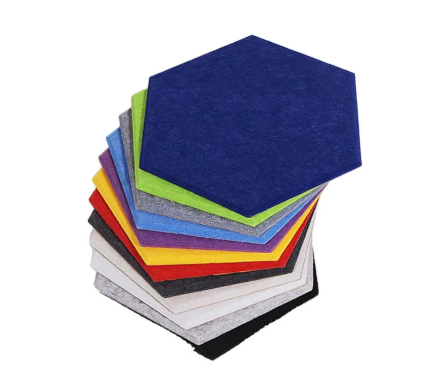 New Product Customized Pattern Hexagonal Sound-Absorbing Panel Acoustic Panels Come in a Variety of Colors