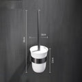 Modern Durable CE Certified 304 Stainless Steel Metal Bathroom Storage Rack Wall Mounted Black Brush Holder Paper Holder Hotel 1