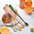 Glass Double Headed Jam Scraper Kitchen Spatula Household Stirrer Spoon Party Eco-Friendly