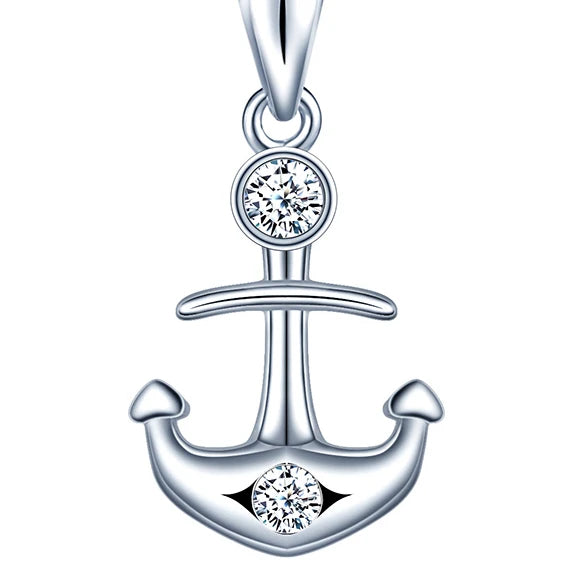 Wholesale 925 Silver Anchor Pendant for Women
