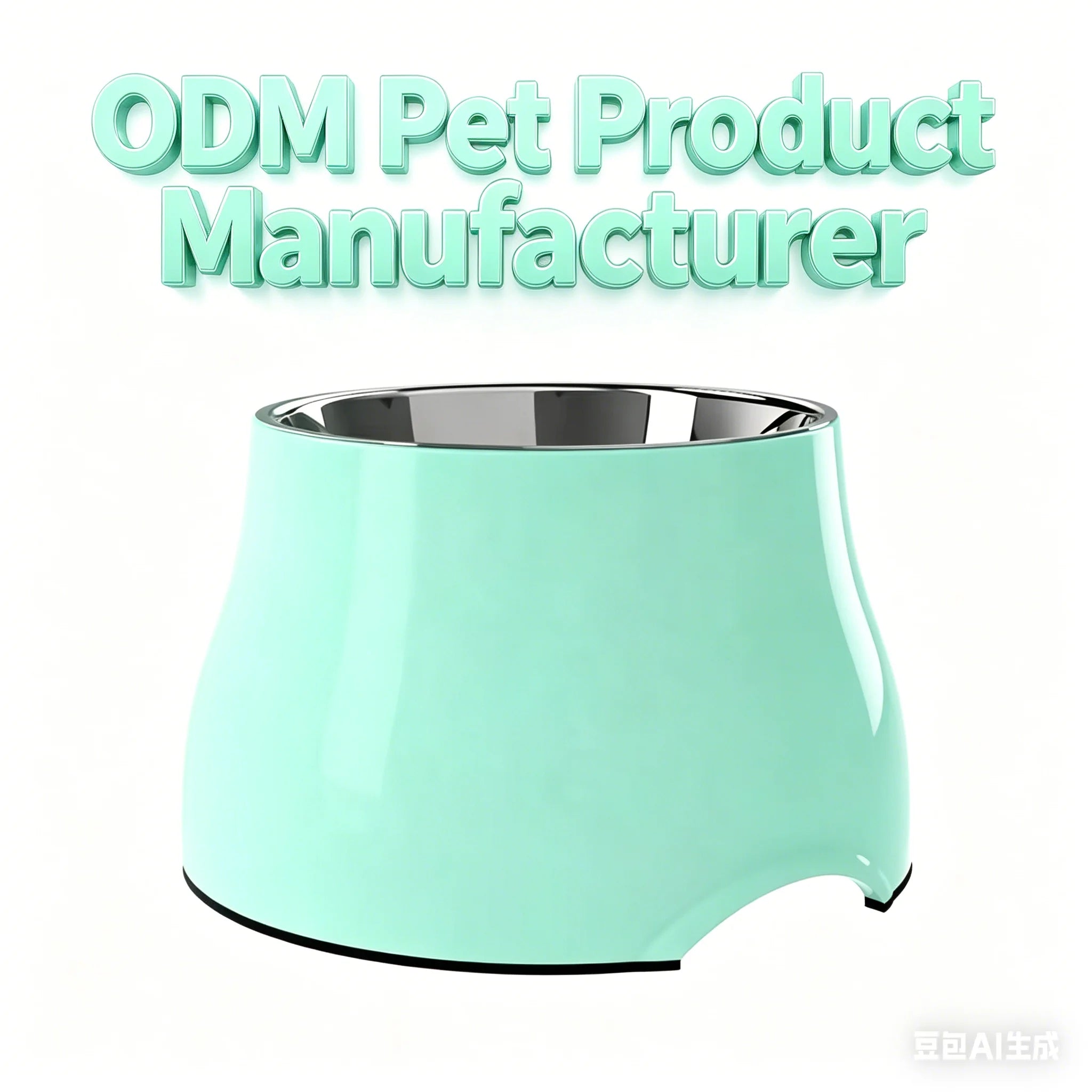 Whosale Super Design Brand High Feeding Bowl for Middle Size Dogs Stable Bottom Durable Solid Color or With Image