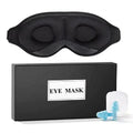 100% Blackout Ergonomic Sleep Mask with Nose Pad 3D Memory Foam Black Eye Mask Sleeping Eye Cover Hot Selling Travel Eye Shade