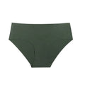 Plus Size Ice Silk Underwear Women's Seamless Mid-waist One-piece Cotton Crotch Quick-drying Breathable Womens Briefs