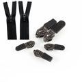 Professional 3# 4# Plating YG Zip Pulls Custom Zipper Runner Bag Metal Zipper Slider