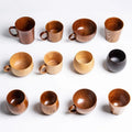 Fancy Bulk Arabic Vintage Reusable Wood Handmade Custom Hotel Home Natural Wooden Coffee Sake Mug Milk Tea Cup