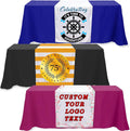 Customizable Eco-Friendly Polyester Table Runner Business Logo for Promotional Events Tradeshow Giveaways Parties Vendor Use