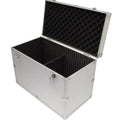Large Hard Aluminium Flight Case Silver Tool Van Car Boot Storage Box