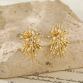Fashion Unique Design Zircon Earrings for Women Gold Plated Korean Earrings Wholesale Bulk