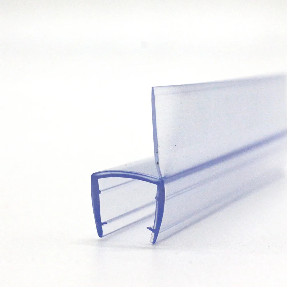 Hot Sale Bathroom Products PVC Plastic Shower Room Sealing Clear Blue for Glass Door Waterproof Bathroom Seal Strip