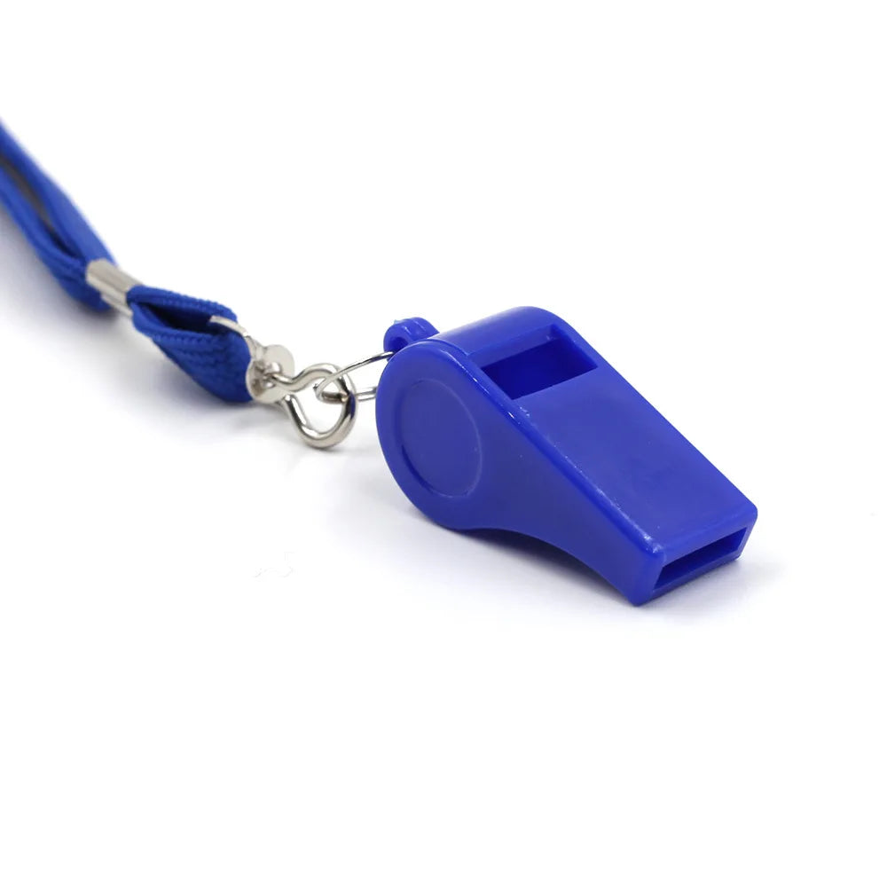 Factory Direct Customisable ABS Plastic Whistle Lanyard Colourful Options Customizable Packing OEM Available Outdoor MUDA Brand